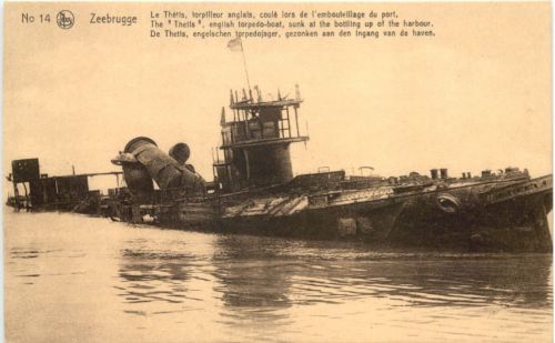 Zeebrugge - The Thetls englisch torpdo boat