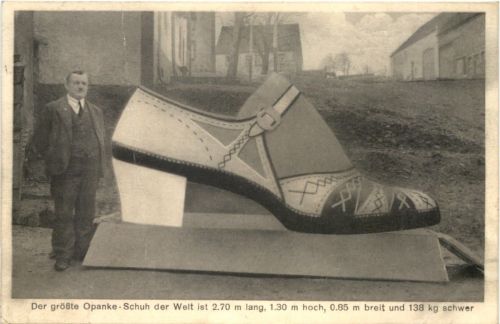 Kleinsteinhausen bei ZweibrückenDer grösste Opanke Schuh der Welt