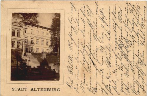 Stadt Altnburg - Bahnpost Reichenbach - Eger