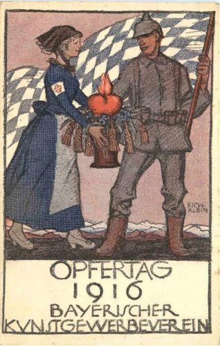 Künstler Ak Richard Klein - Opfertag 1916