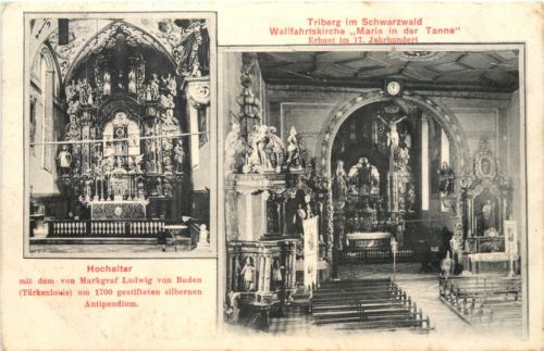 Triberg im Schwarzwald - Wallfahrtskirche Maria in der Tanne