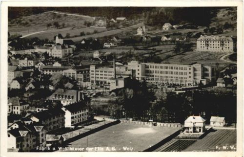 Weiz - Fabrik und Wohnhäuser der Elln AG