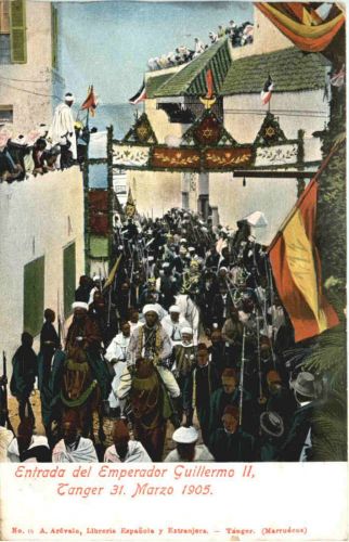 Tanger - Entrada del Emperador Guillermo II 1905