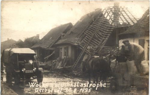 Gerbstedt - Wolkenbruchkatastrophe 1925