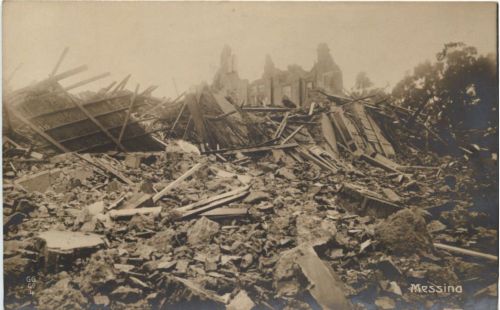 MEssina dopo il terremoto del 1908