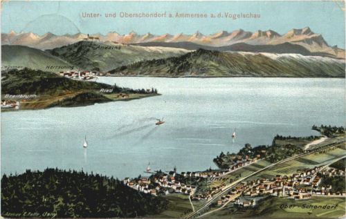 Schondorf am Ammersee - Künstler Ak Eugen Felle