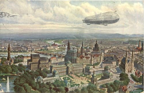 Dresden mit Zeppelin