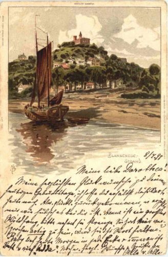 Hamburg - Blankenese - Litho