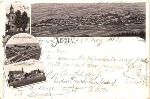 Gruss aus Aerzen - Litho