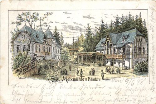 Meixmühle bei Pillnitz - Litho