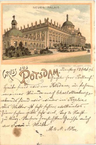 Gruss aus Potsdam - Litho