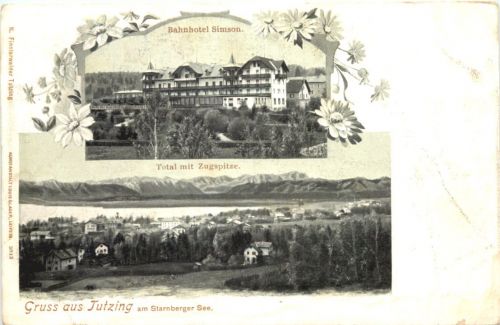 Gruss aus Tutzing - Bahnhotel Simson