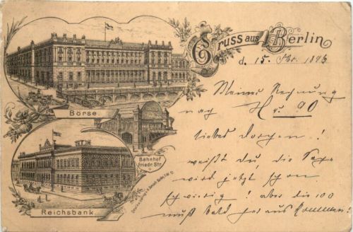 Gruss aus Berlin - Litho - Vorläufer