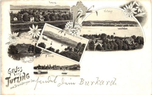 Gruss aus Tutzing - Litho