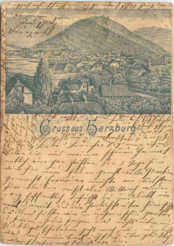 Gruss aus Harzburg - Vorläufer 1892