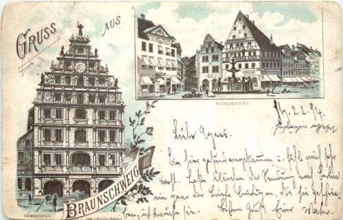 Gruss aus Braunschweig - Vorläufer 1894