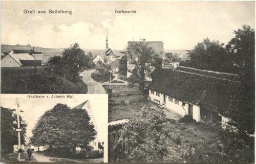Gruss aus Sattelberg - Gasthaus v. Johann Sigl