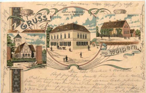 Gruss aus Wölpern - Litho - Jesewitz