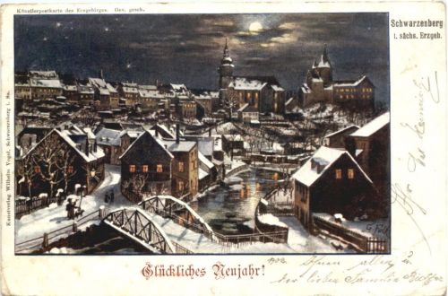 Schwarzenberg im Erzgebirge - Neujahr