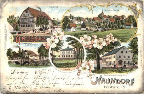 Naundorf bei Freiberg - Litho