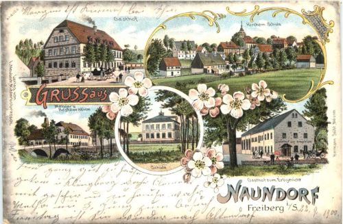 Naundorf bei Freiberg - Litho