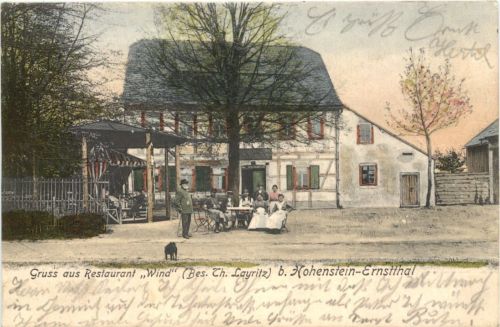 Hohenstein-Ernstthal - Gruss aus Restaurant Wind