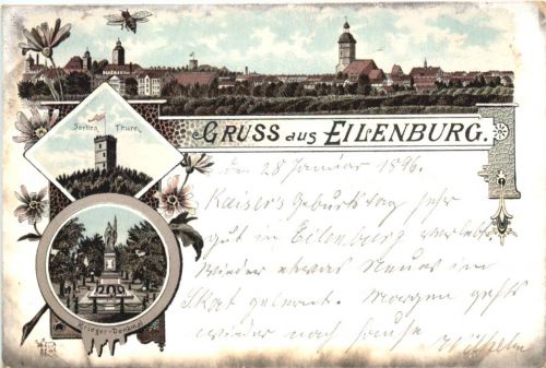Gruss aus Eilenburg - Litho