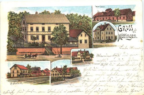 Gruss aus Möttingen - Litho