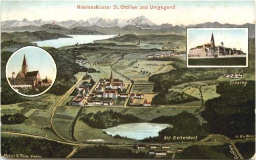 Missionskloster St. Ottilien - Künstler Ak Eugen Felle