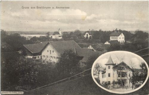 Gruss aus Breitbrunn am Ammersee - Künstler AK Eugen Felle
