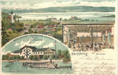 Herrsching am Ammersee - Litho - Hotel Seehof