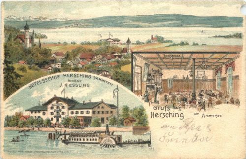 Herrsching am Ammersee - Litho - Hotel Seehof