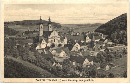 Zwiefalten vom Gauberg aus gesehen