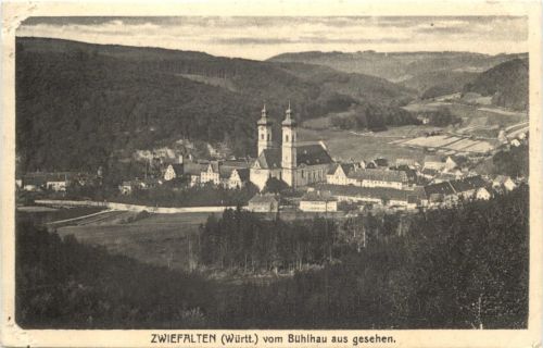 Zwiefalten vom Bühlhau aus gesehen
