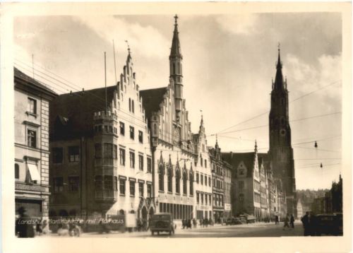 Landshut, Martinskirche mit Rathaus