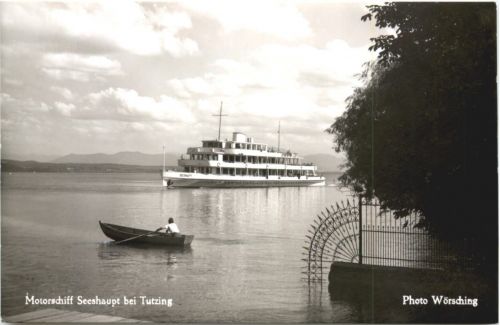 Starnberger See, Motorschiff Seeshaupt bei Tutzing