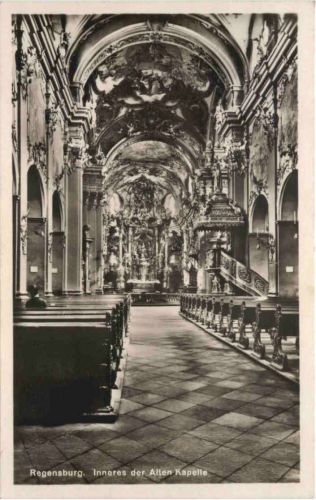 Regensburg, Inneres der alten Kapelle