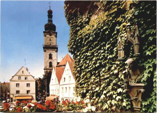 Weiden, Lampenträger am Rathaus