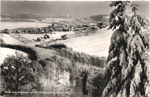Blick vom Bobhaus auf Winterberg