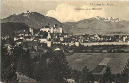Füssen a. Lech, Panorama vom Hornberg