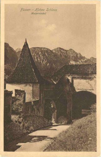 Füssen, Hohes Schloss, Malerwinkel