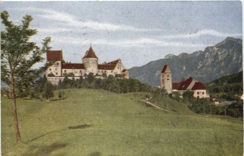 Füssen, Schloss, mit Baumgarten