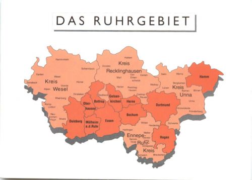 Das Ruhrgebiet, Karte