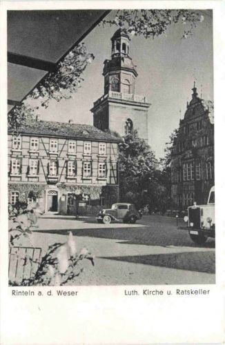 Rinteln an der Weser, Luth. Kirche u. Ratskeller