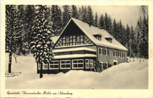 Gaststätte Weissenhaider Mühle am Schneeberg