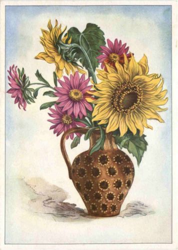 Blumen - Sonnenblumen und Astern