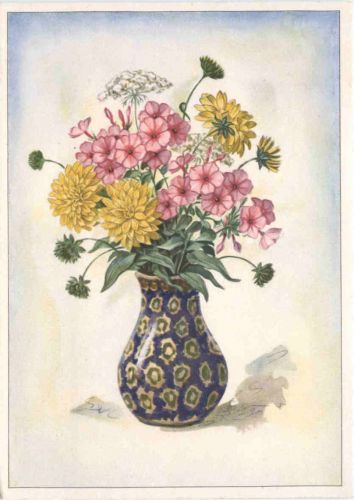 Blumen - Goldball und Phlox