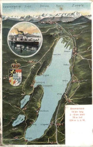 Ammersee - Künstler Ak Eugen Felle