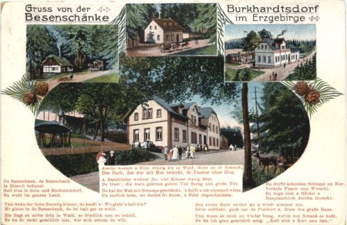 Burkhardtsdorf im Erzgebirge - Gruss von der Besenschänke
