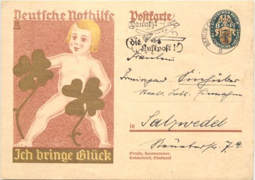Deutsche Nothilfe - Ganzsache